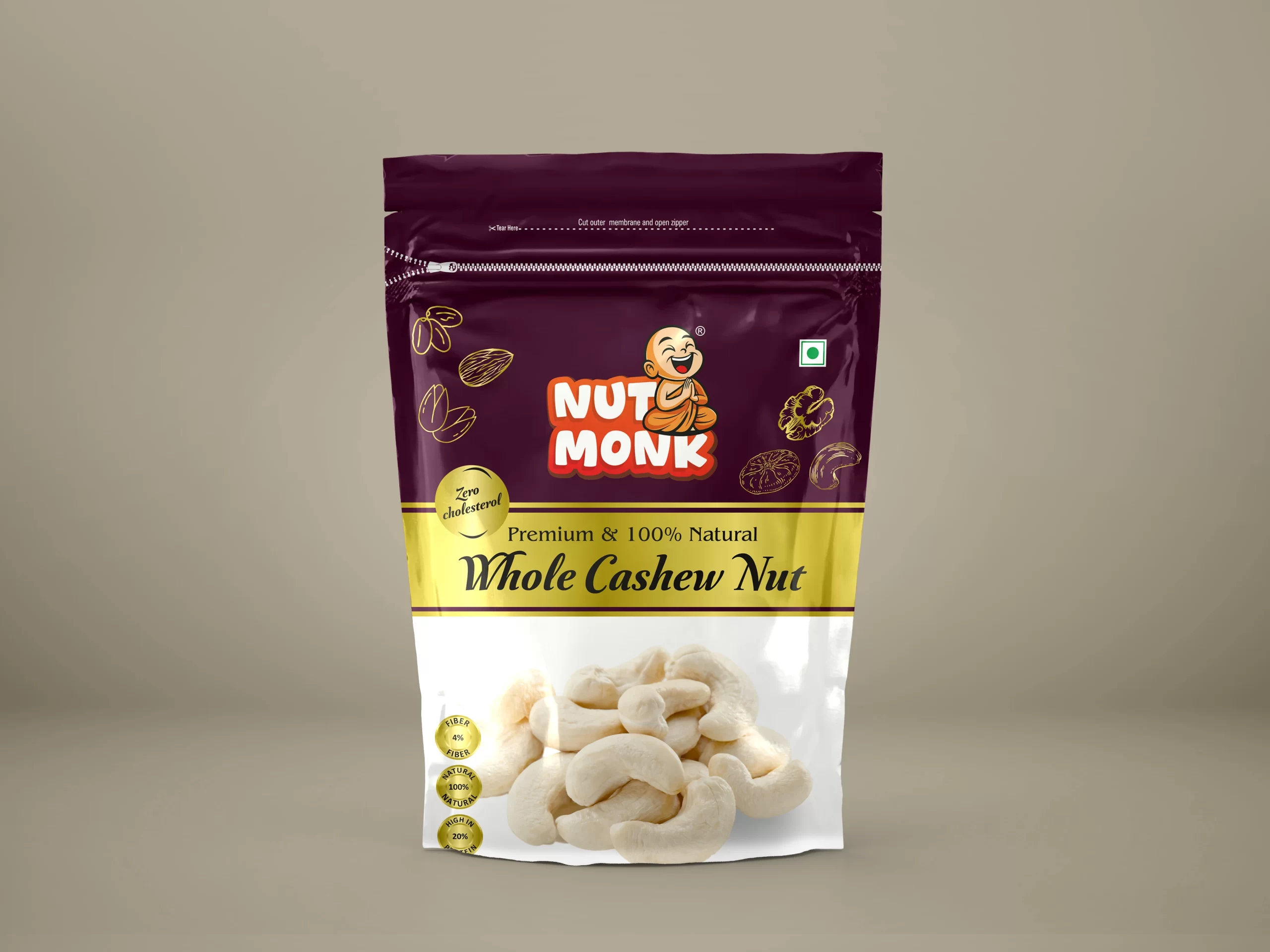 Nutmonk Premium Whole Cashew Nuts
